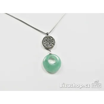 Náhrdelník Řetízek hadový se skleněným přívěskem 730501