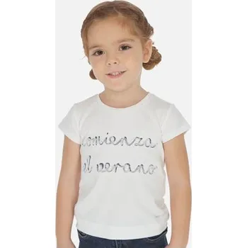 Dívčí triko Mayoral 3006-75 bílé Rozměr: 134