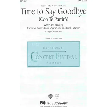 TIME TO SAY GOODBYE / SSAA*