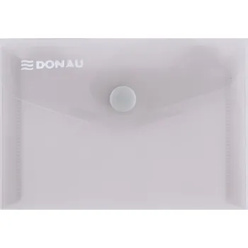 Obálka Obálka s drukem Donau průhledná, A7, PP, kouřová