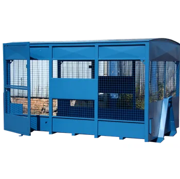 Skladový kontejner Kontejner AVIA síťovaná se střechou 16m3 Červená RAL 3020