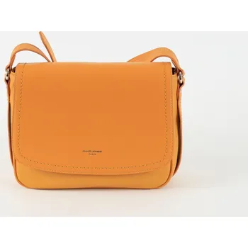 Kabelka Žlutá pevná crossbody kabelka David Jones 6252-2