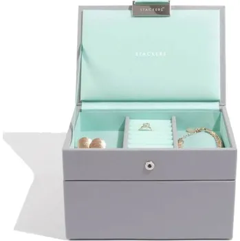 Šperkovnice Šperkovnice Stackers Grey Mint Mini | tyrkysová 73664