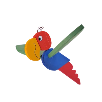 Dřevěná hračka Chocholouš velký Přírodní dřevo