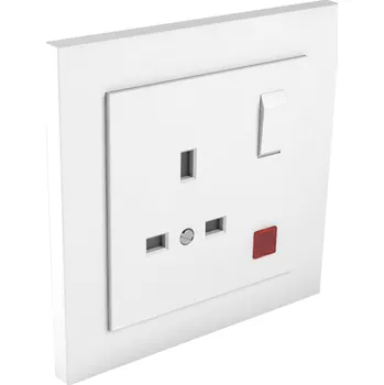 Elektrická zásuvka 90183 Komplet zásuvka s kontrolkou (British) CBR – bílá