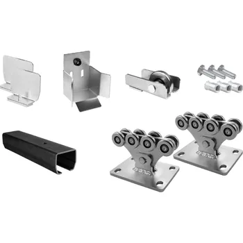 Pohon brány KIT ENZO SB 02 - sada pro posuvnou samonosnou bránu do 4,5 m průjezdní šířky a 450 kg se surovou šínou