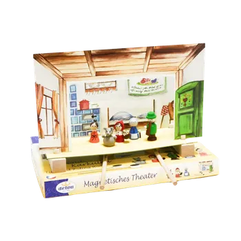 Dřevěná hračka Magnetické divadlo Červená Karkulka