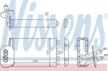 Výměník tepla Nissens NIS 73977