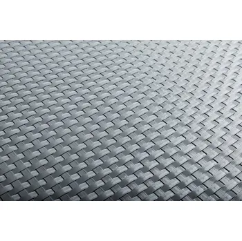 balkonová zástěna Umělý ratan - metráž, šedo stříbrný RD17, výška 1,5m (Stínící rohož z technoratanu)