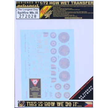 Plastikový model 1/32 Decals Spitfire Mk.IX 'The Longest Day'