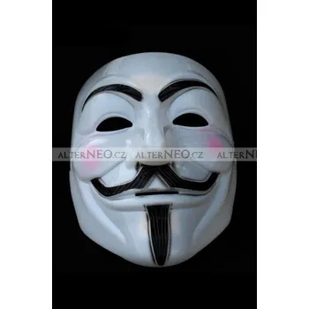 Karnevalová maska Maska Anonymous, Guy Fawkes, V jako Vendeta, Ostatní, skladem