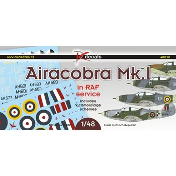 Plastikový model 1/48 Airacobra Mk.I in RAF service (9x camo)