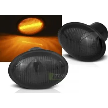 Směrový světlomet Tuning Tec Boční blinkry FIAT 500 07-/ FORD KA 08-/ LANCIA YPSILON 04- kouřové LED