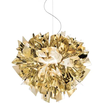 Slamp Veli gold large, závěsné svítidlo ve zlaté, 4x12W E27, šířka 60cm
