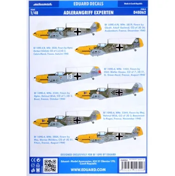 Plastikový model 1/48 Decals ADLERANGRIFF: Experten (EDU)