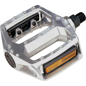 Pedál na kolo pedály BMX FORCE FREE ALU stříbrné