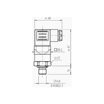 Snímač tlaku WIKA typ A-10, rozsah 0-160 bar, závit G1/4“, výstup 4-20 mA, přesnost 0,5%