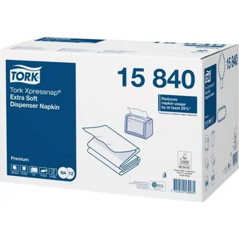 Papírový ubrousek Tork Premium ubrousky do zásobníku Interfold (bílá) N4 15840