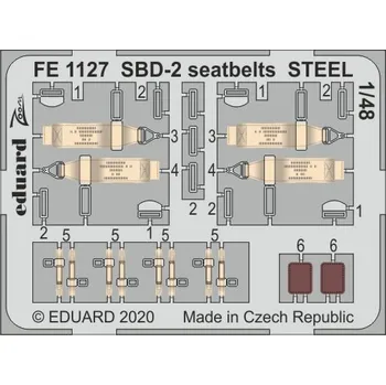 Plastikový model 1/48 SBD-2 seatbelts STEEL (ACAD)