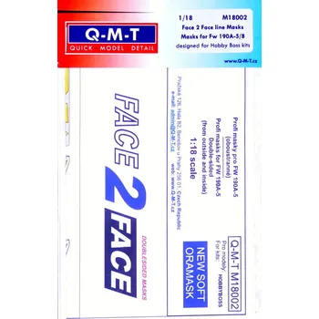 Pleťová maska 1/18 Face 2 Face Mask Fw 190A-5 double-sided