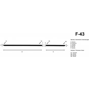 Karosérie Ochranné lišty dveří LDF43