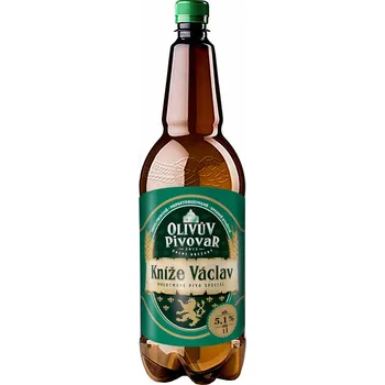 Pivo Olivův pivovar Kníže Václav polotm. 13° 1l
