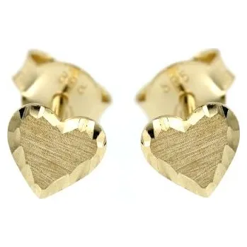 Náušnice Zlatnictví U Kostela Zlaté náušnice srdíčka 4073 512864009