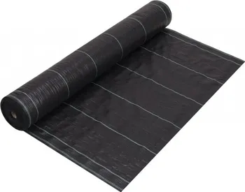 Mulčovací textilie Promodos line Záhonová tkaná textilie 1,6 x 100 m černá s pruhy