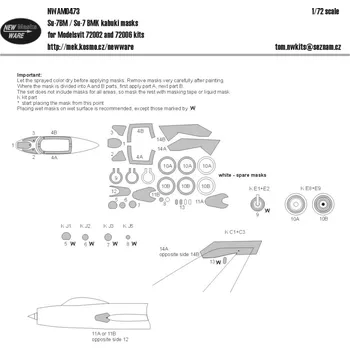 Plastikový model 1/72 Mask Su-7BM/BMK (MSVIT)