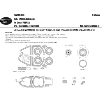 Plastikový model 1/48 Mask Su-57 BASIC (ZVE 4824)
