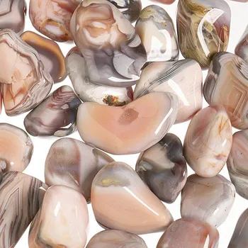 Přírodní kámen Achát růžový tromlovaný M, 250 g