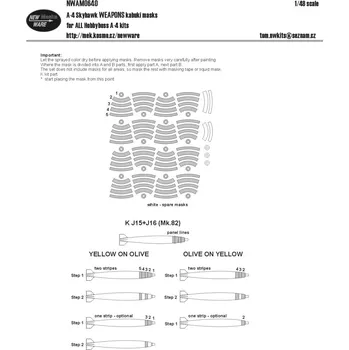 Plastikový model 1/48 Mask A-4 Skyhawk WEAPONS (HOBBYB)