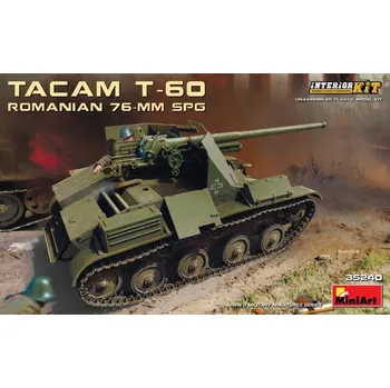 Plastikový model 1/35 Tacam T-60 Romanian 76-mm SPG w/ Interior