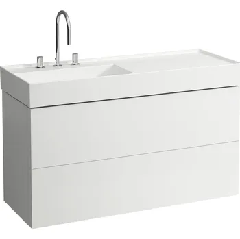 Koupelnový nábytek Kartell by Laufen - skříňka 118x45 pod umyvadlo H813332, bílá matná H4076480336401