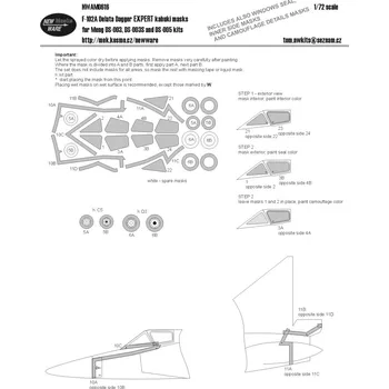 Plastikový model 1/72 Mask F-102A Delta Dagger EXPERT (MENG)