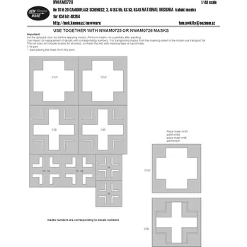 Plastikový model 1/48 Mask He 111 H-20 NAT.INSIGNIA (ICM) Pt.2