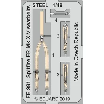 Plastikový model 1/48 Spitfire FR Mk.XIV seatbelts STEEL (AIRF)