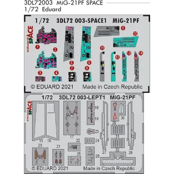 Plastikový model 1/72 MiG-21PF SPACE 3D (EDU)