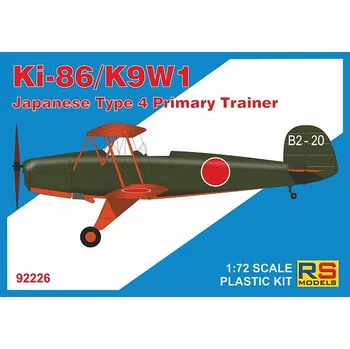 Plastikový model 1/72 Ki-86/K9W1 Japanese Type 4 Trainer (4x camo)