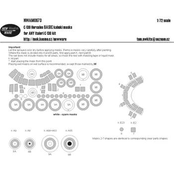 Plastikový model 1/72 Mask C-130 Hercules BASIC (ITALERI)