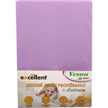 Vesna Prostěradlo JERSEY EXCELLENT s elastanem fialové 160x200