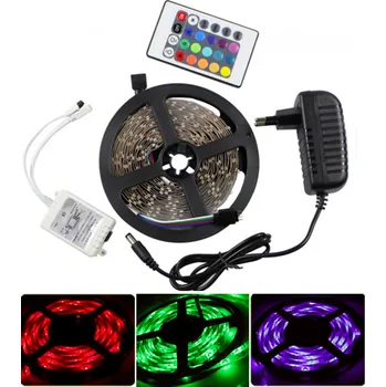 LED páska Light LED pásek 3528 60LED/m IP20 4.8W/m RGB, 5m, komplet (LED pásek multicolor 5 metrů komplet )