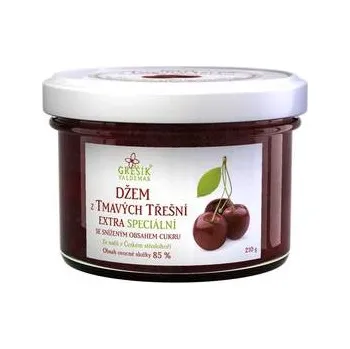 Třešňový džem z tmavých třešní extra Speciální 210 g - Valdemar Grešík (Džem)