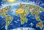 Educa Mapa se světovými památkami 2000…