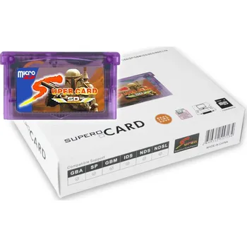 Herní konzole Herní adaptér Super Card MicroSD Nintendo GBA, GBA SP, GB Micro, DS Lite