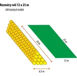 Ochranná netkaná plachta TenCate TOPTEX 12 m x 25 m na balíky slámy, sena a obilí