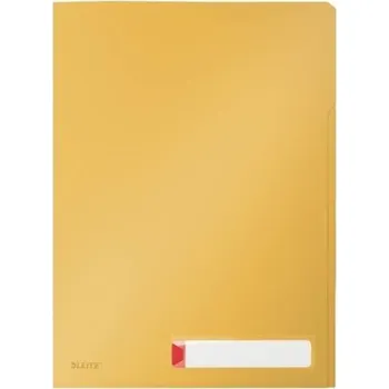 Obal zakládací Leitz Cosy A4 L, PP, třídící, žlutý, 3 ks