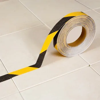 Sprchový set Protiskluzová páska korundová ŽLUTO / ČERNÁ 2,5 cm x 18 m