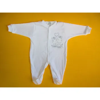 Kojenecký overall Arex, ČR Jednobarevný pyžamový overal s výšivkou Barva: bílá, Velikost: 62