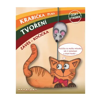 kreativní sada Lepený závěs - Kočka